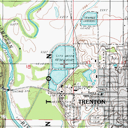 Topographic Map of Mononame 574 Dam, MO