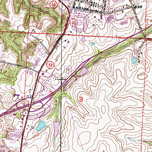Topographic Map of Number 141 Reservoir, MO