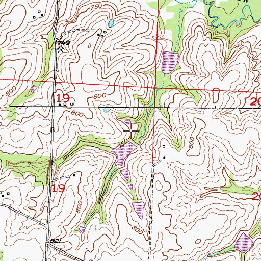 Topographic Map of Number 142 Reservoir, MO