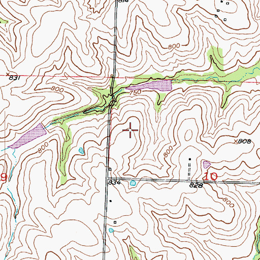 Topographic Map of Number 145 Reservoir, MO