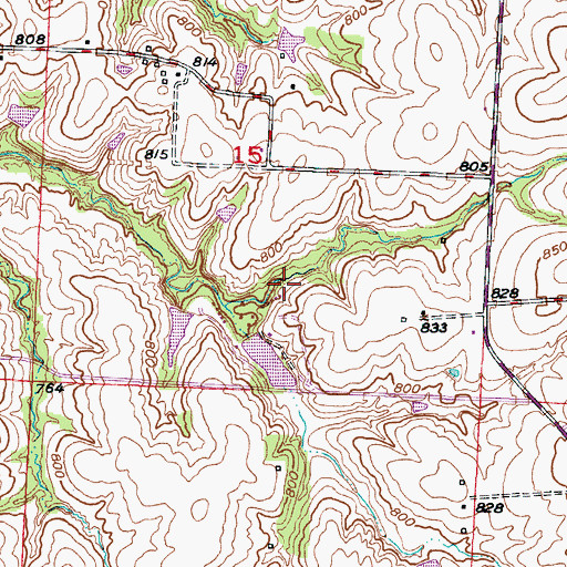 Topographic Map of Number 147 Reservoir, MO