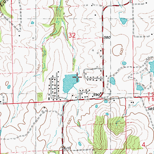 Topographic Map of Lakeview Dam, MO