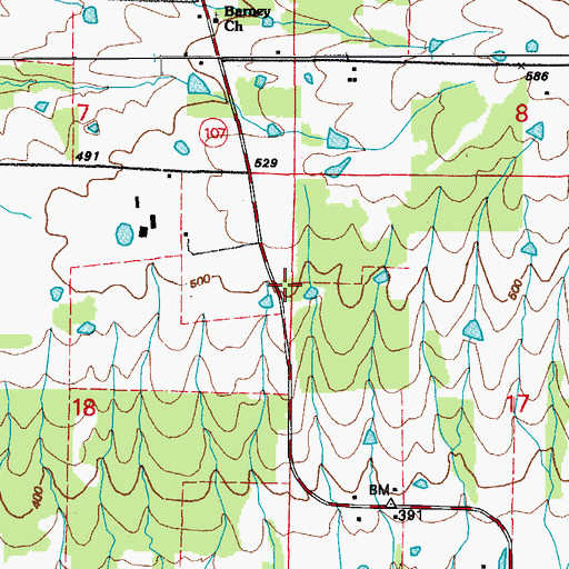 Topographic Map of The Church of Jesus Christ of Latter Day Saints, AR