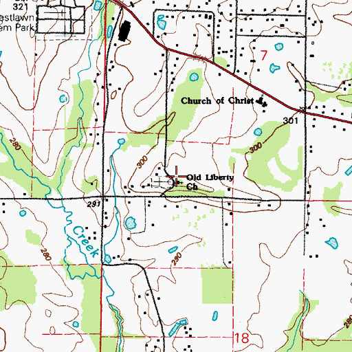 Topographic Map of Duncan School (historical), AR