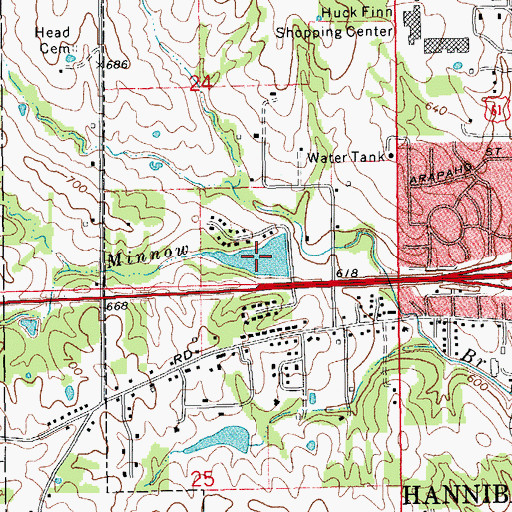 Topographic Map of McKay Lake, MO