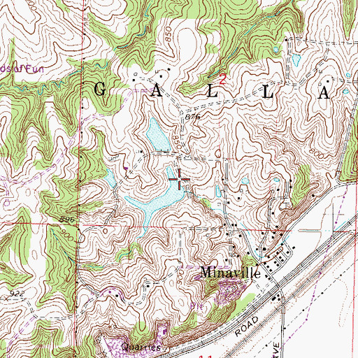 Topographic Map of Great Midwest Corporation Dam, MO
