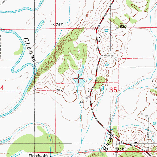 Topographic Map of Filkins Lake, MO