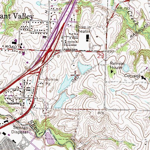 Topographic Map of Catholic Diocese of Kansas City - Saint Joseph Lake Dam, MO