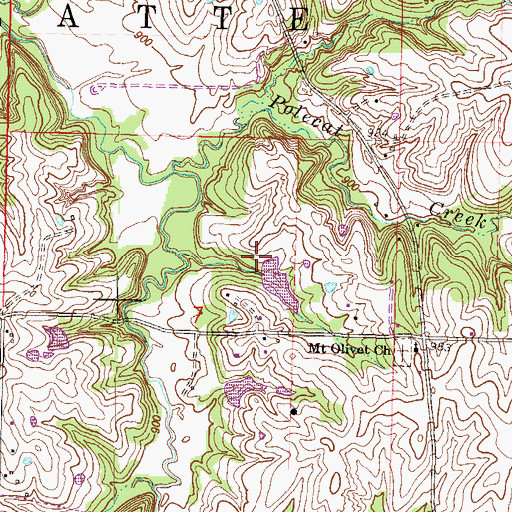 Topographic Map of Number 178 Dam, MO