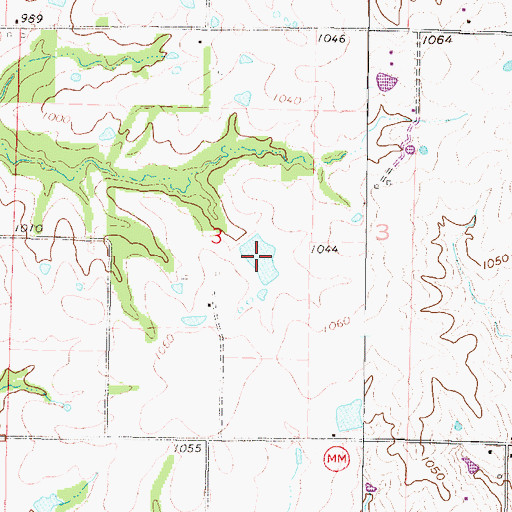 Topographic Map of Number 179 Reservoir, MO