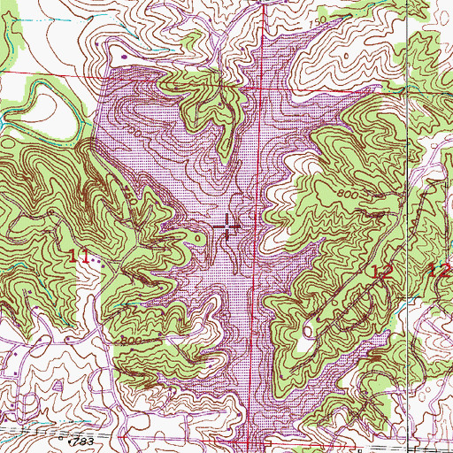 Topographic Map of Lake Nehai Tonayea, MO