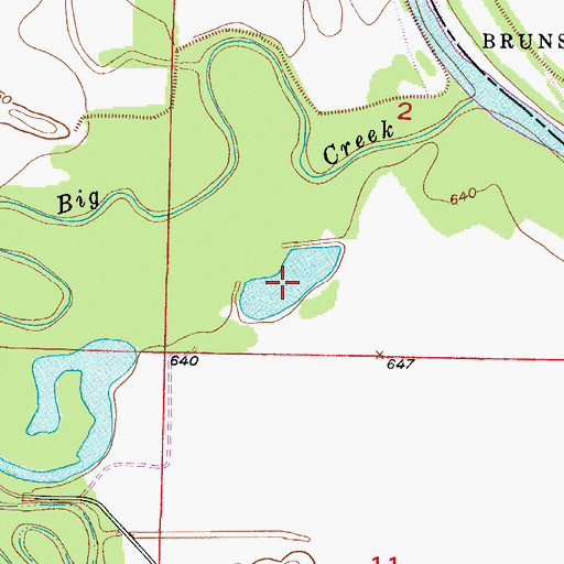 Topographic Map of East Lake, MO