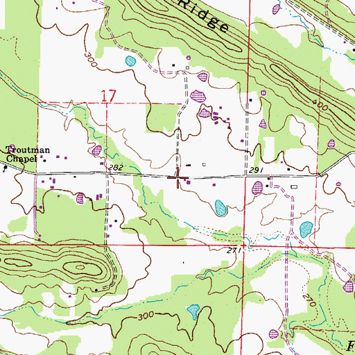 Topographic Map of Providence (historical), AR