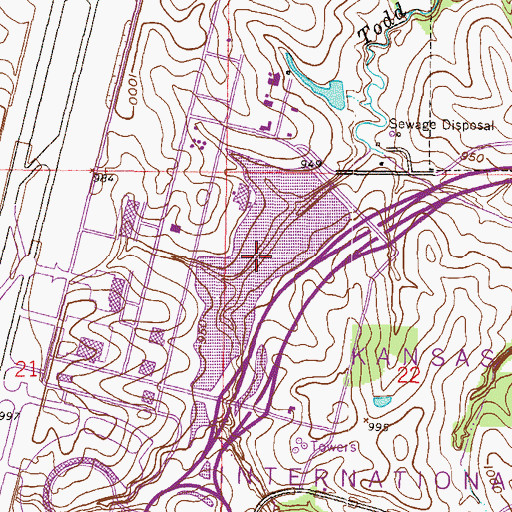 Topographic Map of Berlin Reservoir, MO