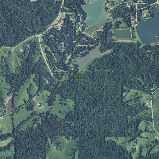 Aerial/Satellite Image of Hidden Valley Lake Dam, MO