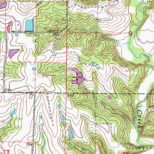 Topographic Map of Ki-Wi Lake, MO