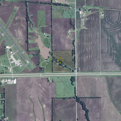 Aerial/Satellite Image of Campbell Lake, MO