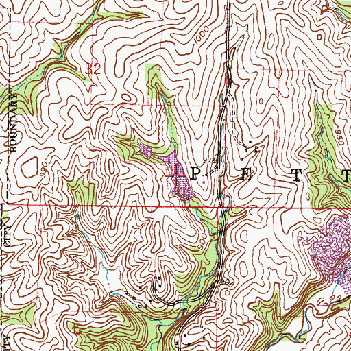 Topographic Map of Gray Lake, MO