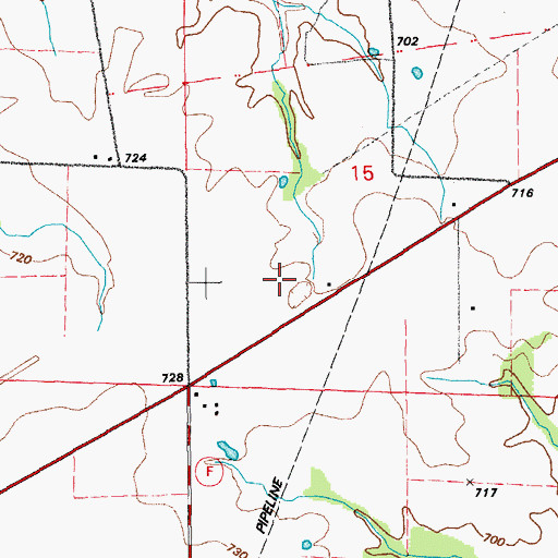 Topographic Map of Number 276 Dam, MO