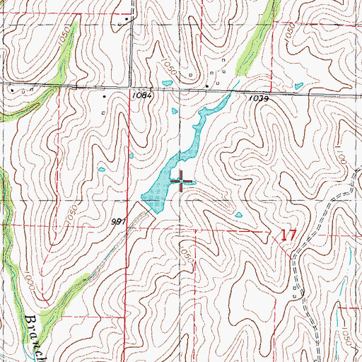 Topographic Map of Centerview Fishing Lake, MO