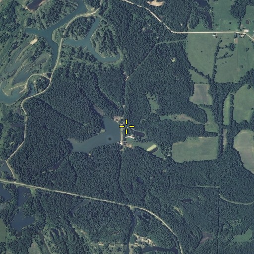 Aerial/Satellite Image of Solitude Lake Dam, MO