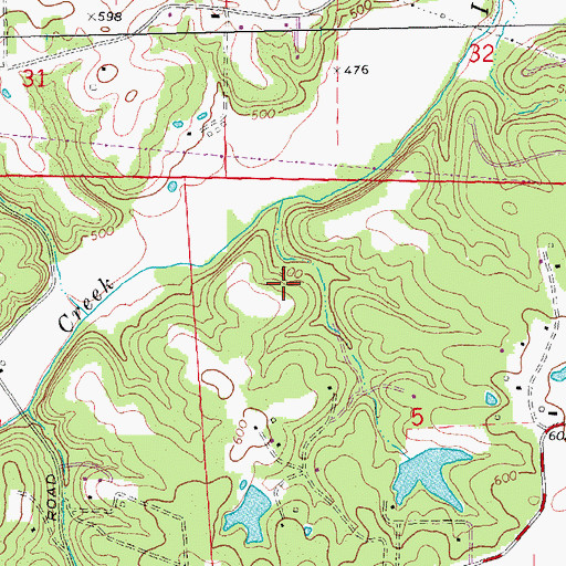 Topographic Map of Number 507 Dam, MO