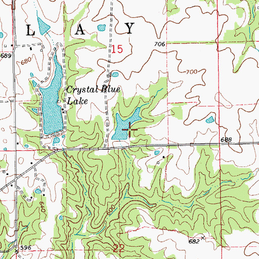 Topographic Map of Jaynes Dam, MO