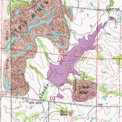Topographic Map of Boco Mo Dam, MO