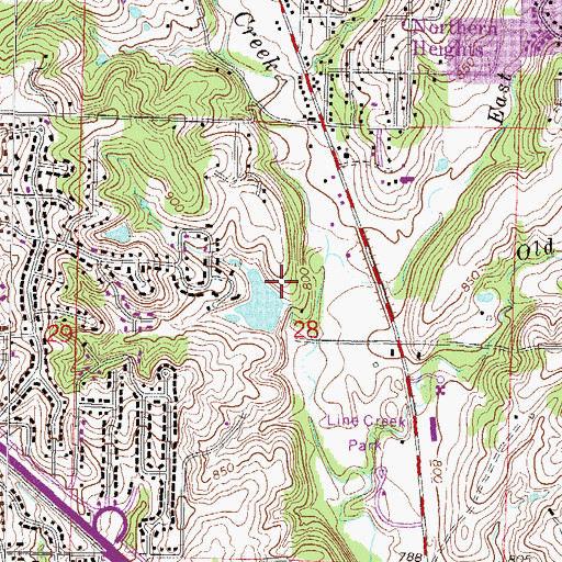 Topographic Map of Wales Lake Dam - Number Name 784, MO