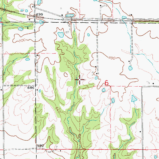 Topographic Map of Schupmann Lake, MO