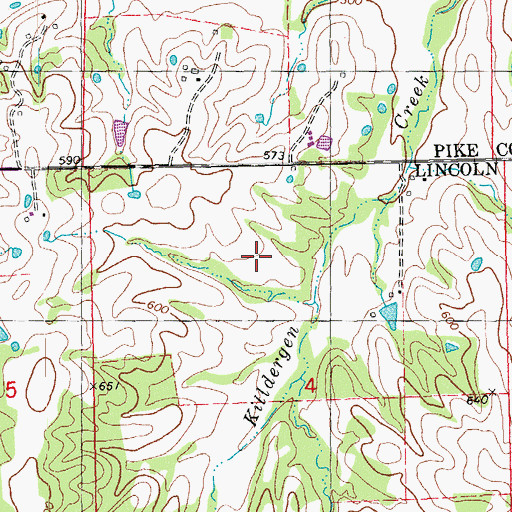 Topographic Map of Number 769 Dam, MO