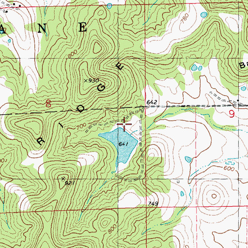 Topographic Map of Smith Lake Dam, MO