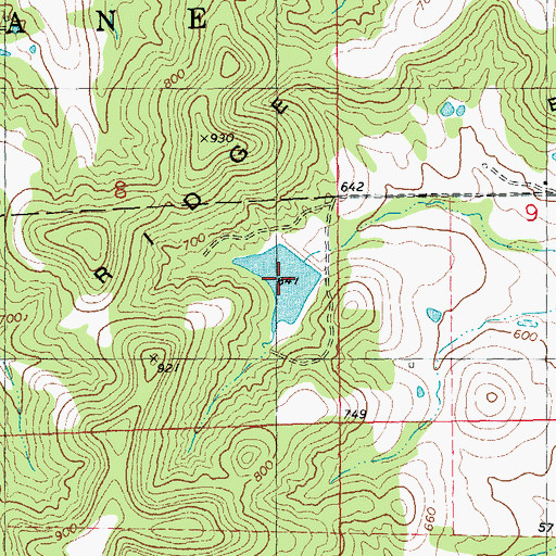 Topographic Map of Smith Lake, MO