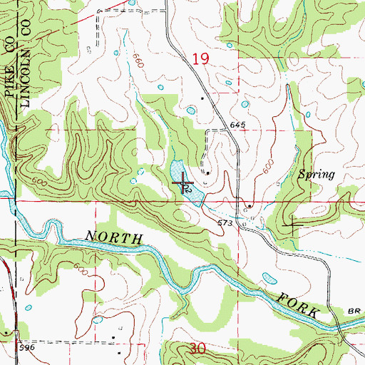 Topographic Map of Reliable Chemical Company Lake, MO