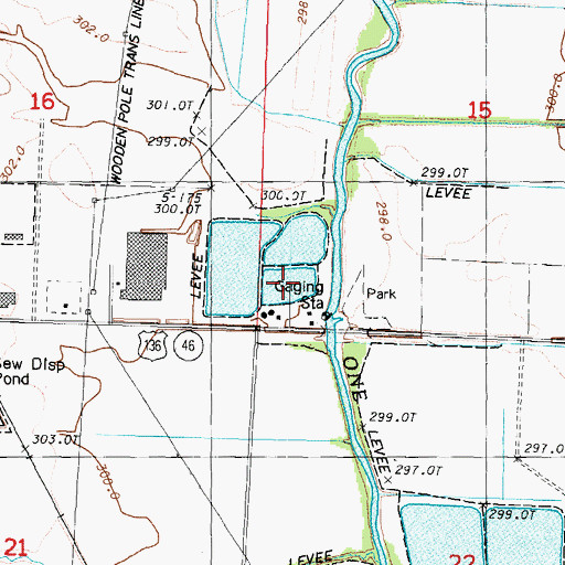 Topographic Map of Maryville Waterworks, MO