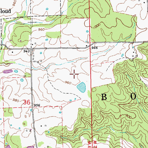 Topographic Map of Ramstein Lake, MO