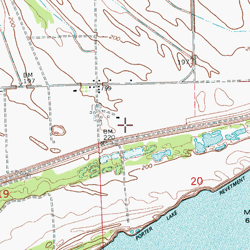 Topographic Map of Anderson Farm, AR