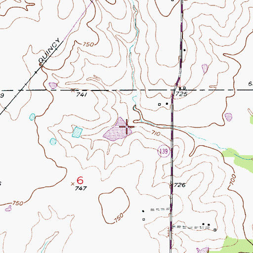 Topographic Map of C R Wetzel Lake Dam, MO