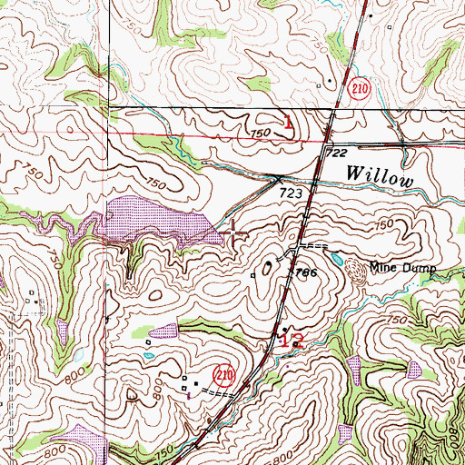 Topographic Map of Ray County Dam Number A-1, MO