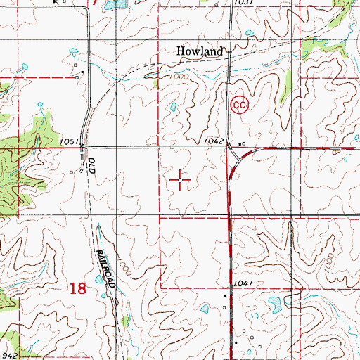 Topographic Map of Phantom Lake, MO