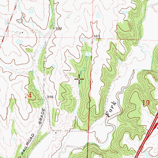 Topographic Map of Spring Lake, MO