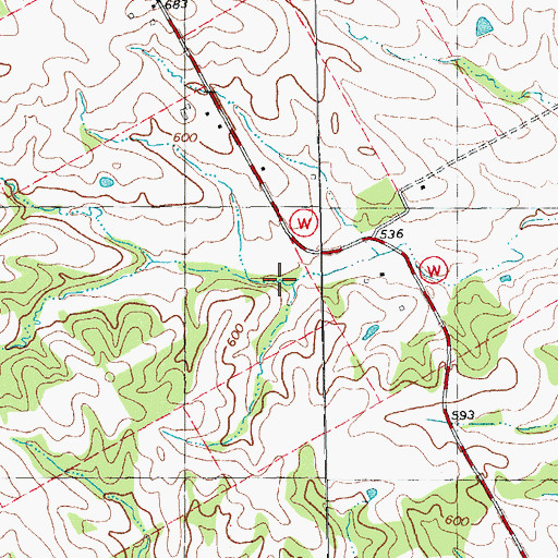Topographic Map of Clarence Cannon Memorial Watershed Dam Number 8, MO