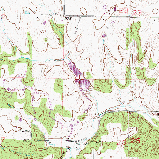 Topographic Map of Wilderness Camp Lake, MO
