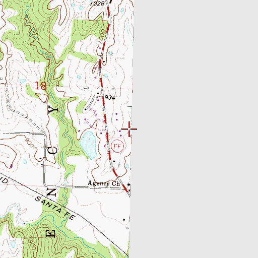 Topographic Map of Lake Flamingo, MO