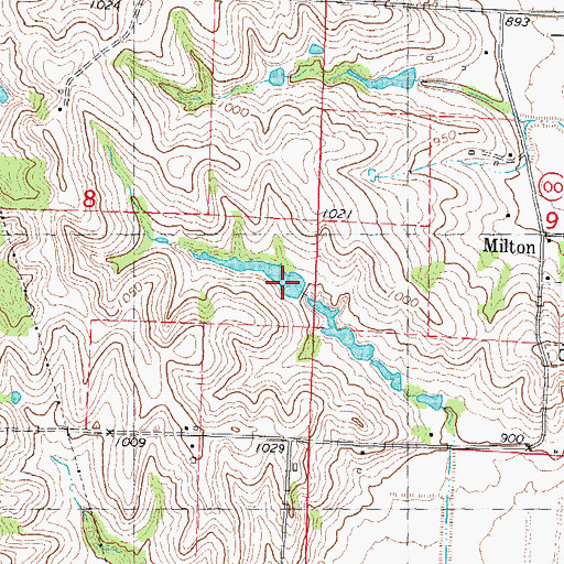 Topographic Map of Graves Lake Dam, MO