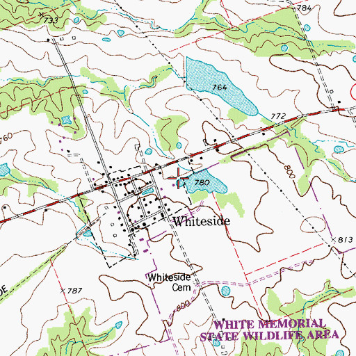 Topographic Map of White Memorial Area Section 16 Lake Dam, MO