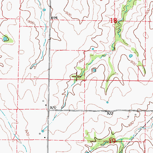 Topographic Map of Prater Dam North, MO