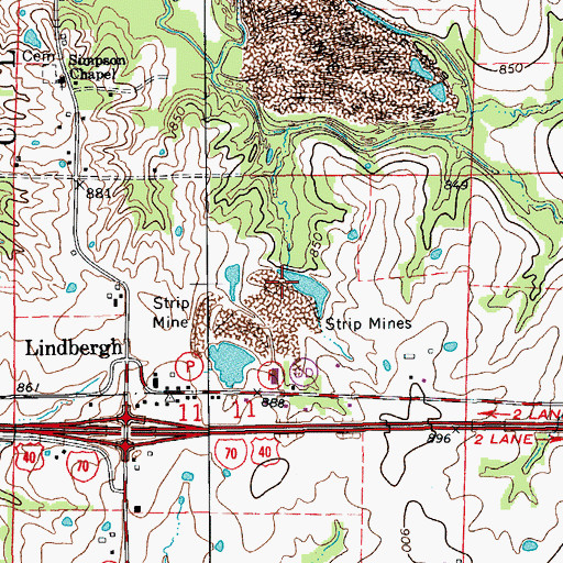 Topographic Map of Discwasher Incorporated Dam, MO