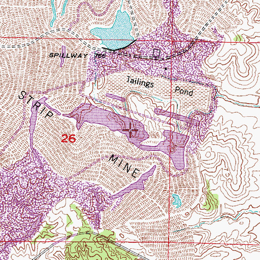 Topographic Map of Kohl Lake, MO