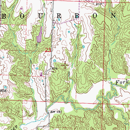 Topographic Map of Schnarre Lake Section 23 Dam, MO